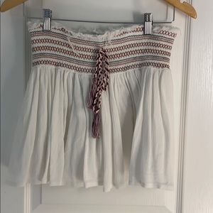 Mini white skirt
